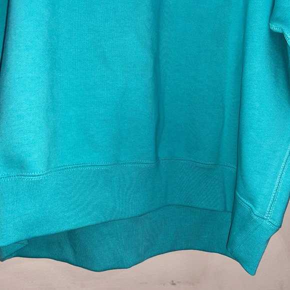 Nike NikeLab NRG Solo Swoosh Fleece Crewneck Washed Teal CV0554-393 Size NEW - Picture 4 of 7